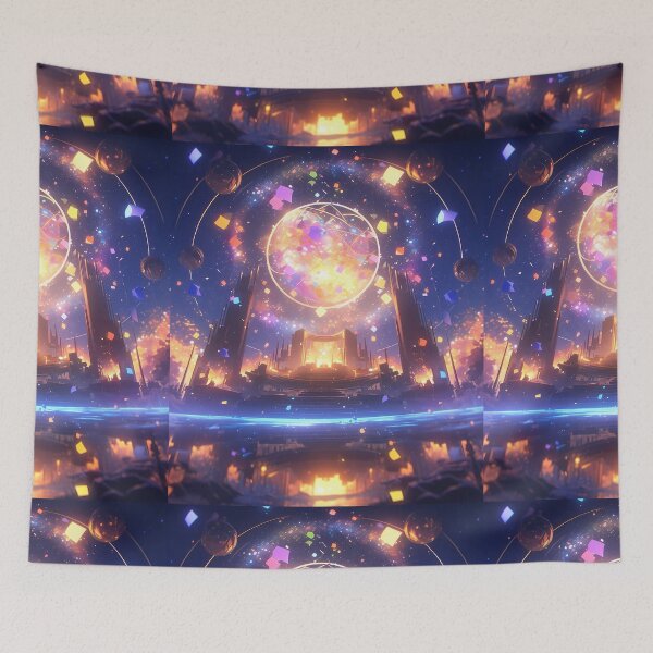 Item preview, Psychedelic Tapestry, Bedroom Wall Decor, Wall Hanging Trippy Tapestry, Trippy Room Decor, Aesthetic Wall Decor, Psychedelic Tapestry designed and sold by TileTango.