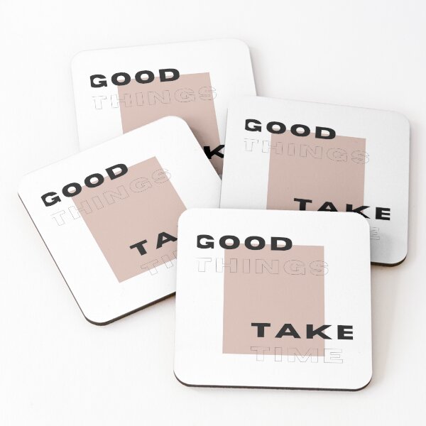 Item preview, Good Things Take Time Minimal Text Design Graphic designed and sold by violinh.