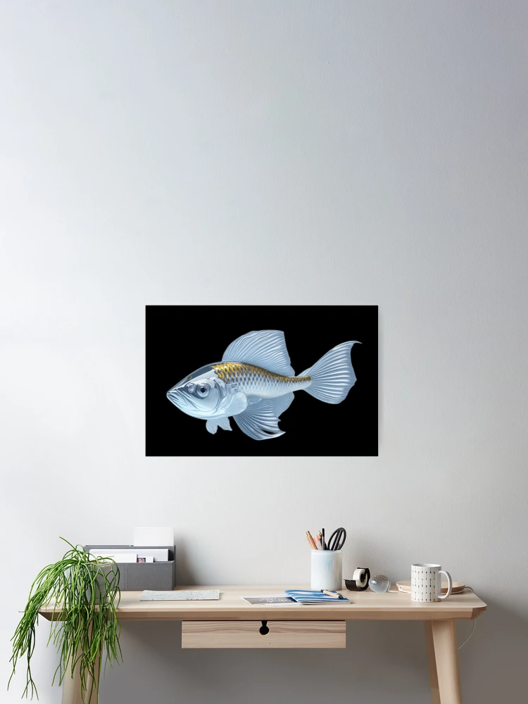 Imagen 2 de 3, Póster con la obra Crystal Fish, diseñada y vendida por Rothnaric.