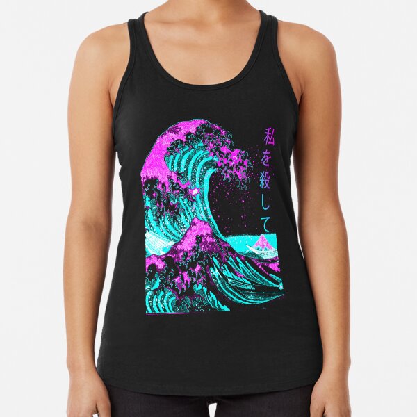 Aesthetic: The Great Wave off Kanagawa - Hokusai Racerback Tank Top