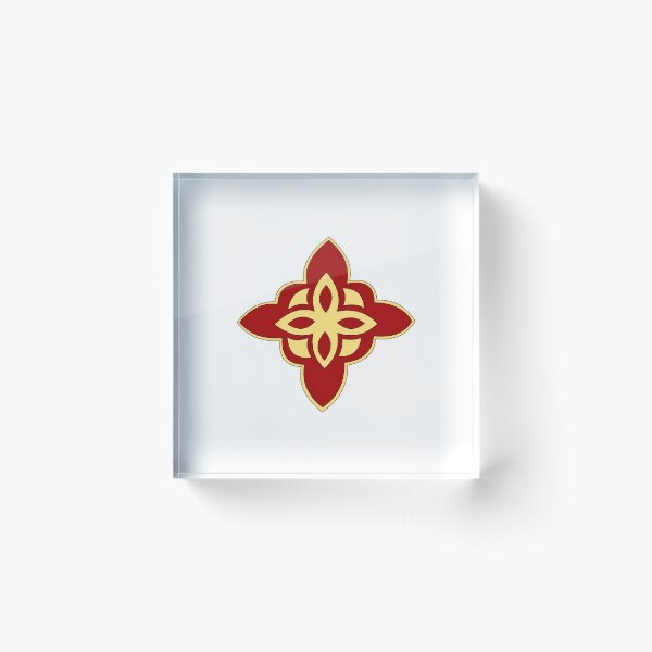 Item preview, Red and Yellow Quatrefoil  designed and sold by peachesandfizz.