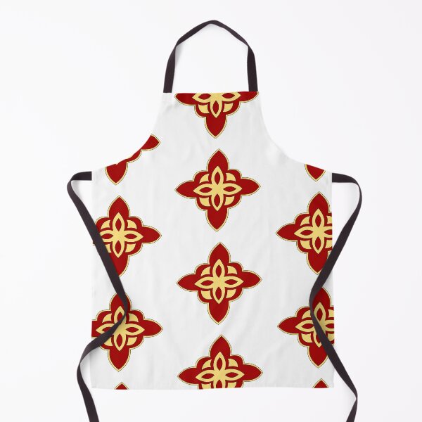 Item preview, Red and Yellow Quatrefoil  designed and sold by peachesandfizz.