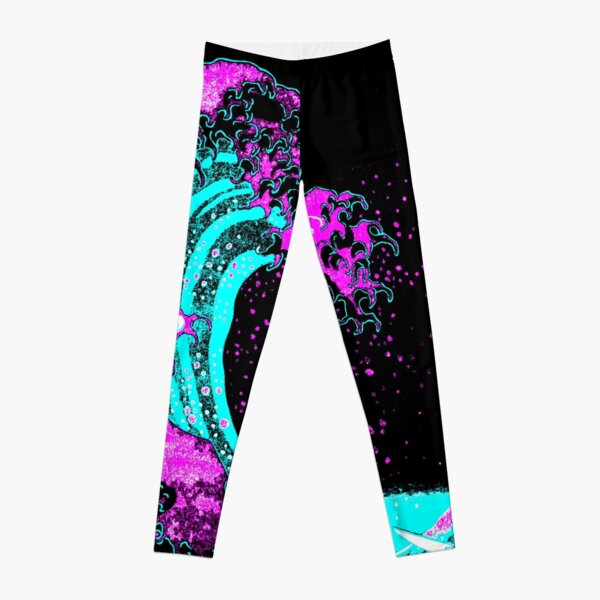 Aesthetic: The Great Wave off Kanagawa - Hokusai Leggings