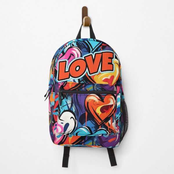 Artikelvorschau, Love ist ein wunderschönes Muster aus Herzen im Graffiti-Stil entworfen und verkauft von Devilscrib Design.