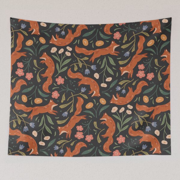 Item preview, Fox Frolics in Flowers designed and sold by ohjessmarie.