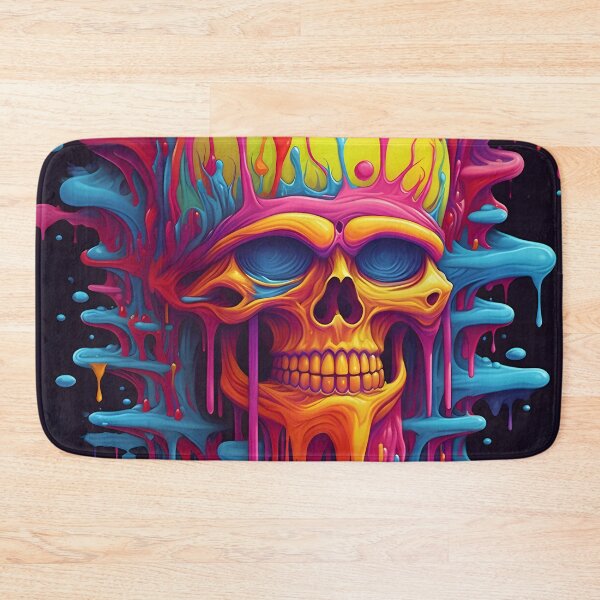 Item preview, Psychedelic Dripping Art Skull 10 designed and sold by Maxouniverse.