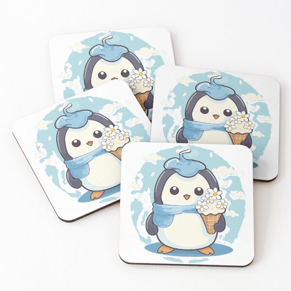 Item preview, Chibi Penguin with Ice Cream designed and sold by MuseOfMilo.