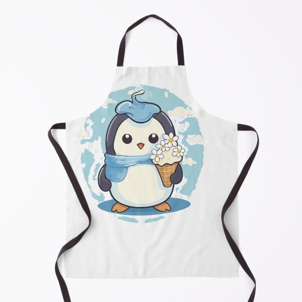 Item preview, Chibi Penguin with Ice Cream designed and sold by MuseOfMilo.