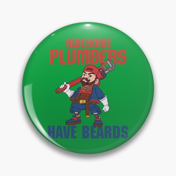 Item preview, Awesome plumbers have beards : plumbing lover designed and sold by ImaginarStore.