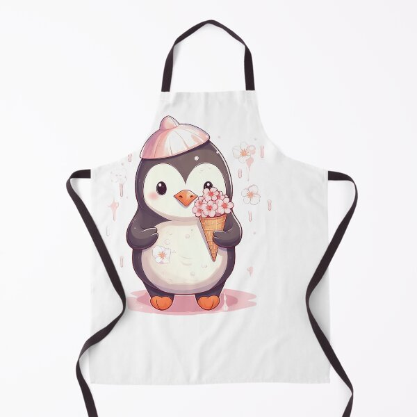 Item preview, Chibi Penguin with Ice Cream designed and sold by MuseOfMilo.