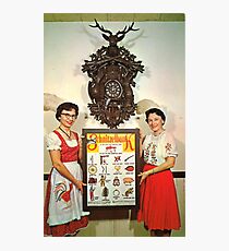 Schnitzelbank Fotodruck