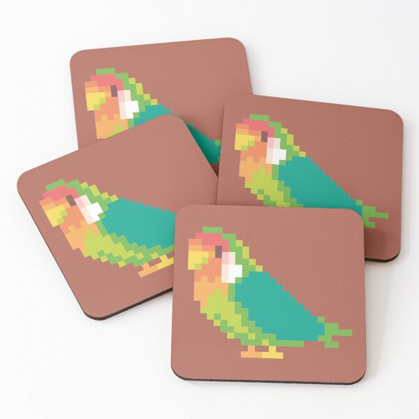 Artikelvorschau, Bunter Sittich Pixelart entworfen und verkauft von Lizard Wizard.