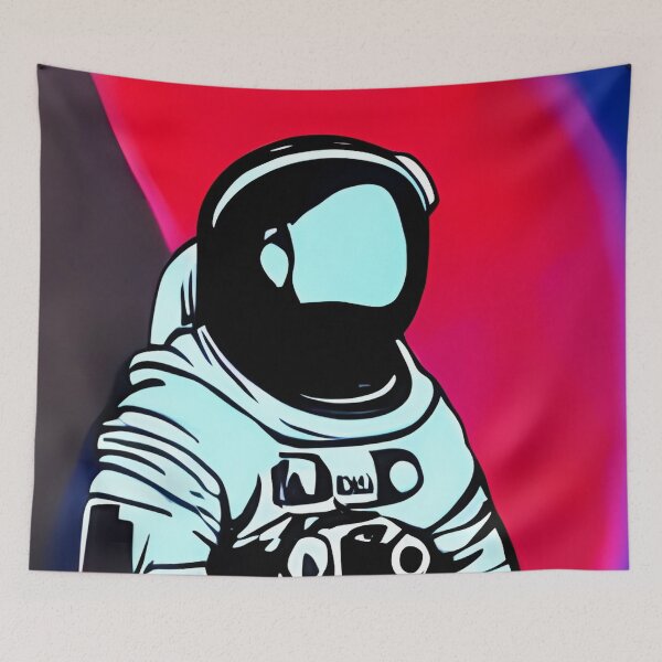 Item preview, Red Astronaut | street art aesthetics  designed and sold by CiceroSpin.