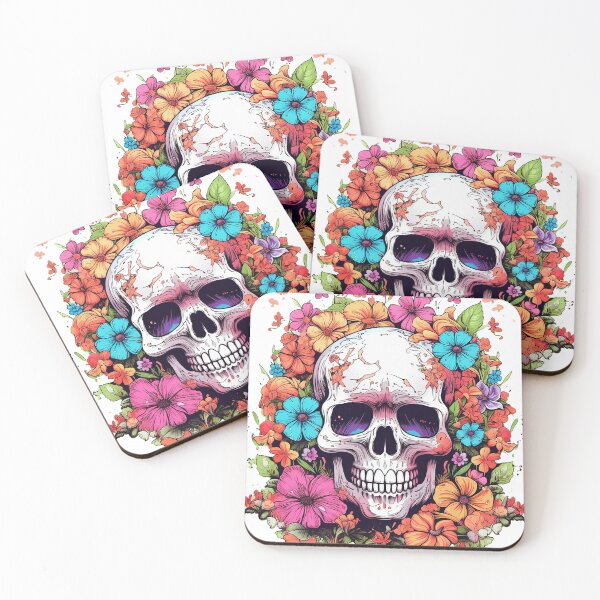 Item preview, Flowerlit Skull designed and sold by MuseOfMilo.