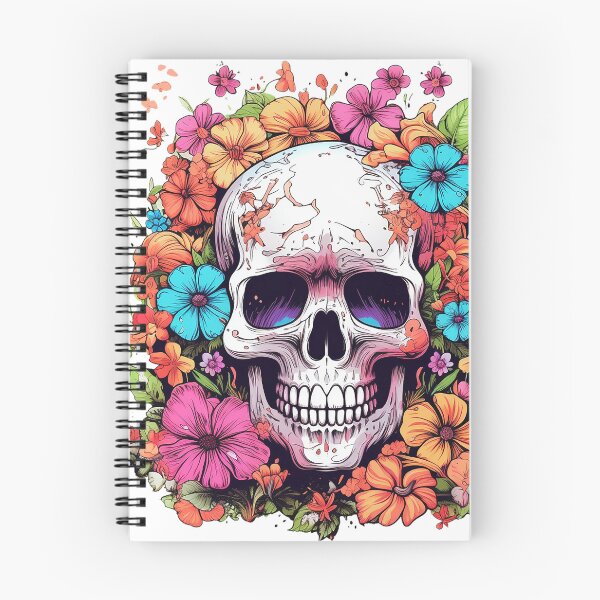 Item preview, Flowerlit Skull designed and sold by MuseOfMilo.