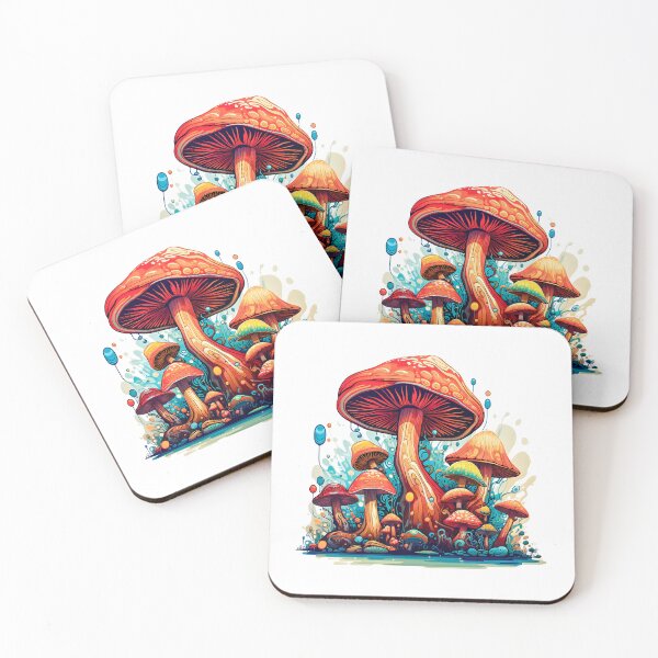 Item preview, Mushrooms Art - DMT Art - Fantasy Shroom Illustration - Trippy designed and sold by AlanPhotoArt.
