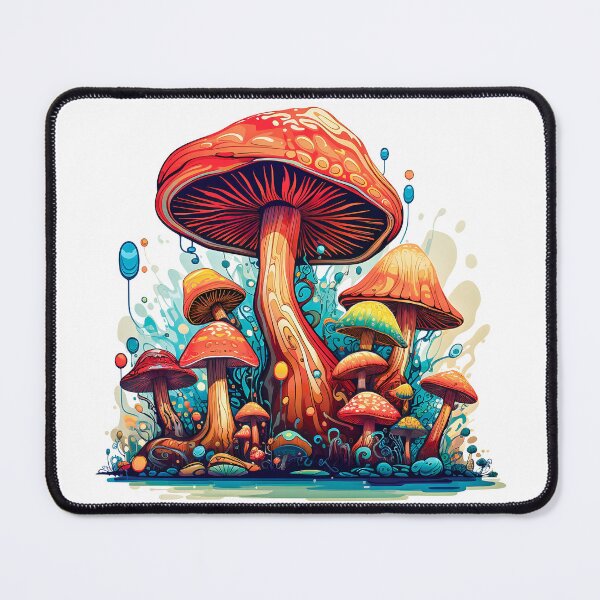 Artikelvorschau, Pilze Kunst - DMT Kunst - Fantasy Shroom Illustration - Trippy entworfen und verkauft von AlanPhotoArt.