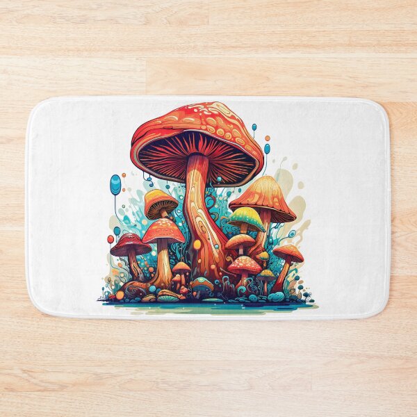 Item preview, Mushrooms Art - DMT Art - Fantasy Shroom Illustration - Trippy designed and sold by AlanPhotoArt.