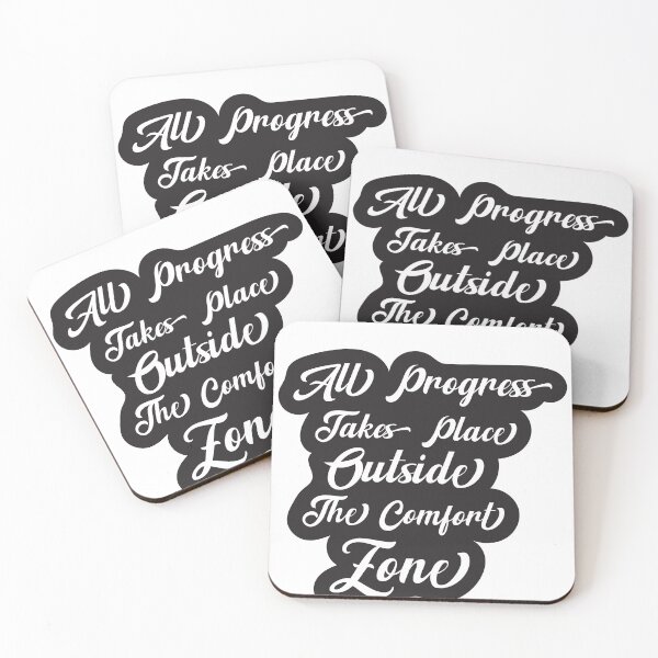 Item preview, All Progress Takes Place Outside The Comfort Zone designed and sold by Threadsmiths.