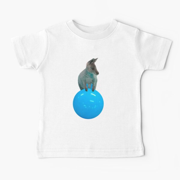 Cute kangaroo with a bouncy jumping hopping ball by Alice Monber Baby T-Shirt