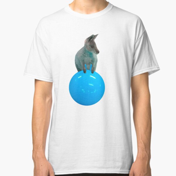 Cute kangaroo with a bouncy jumping hopping ball by Alice Monber Classic T-Shirt