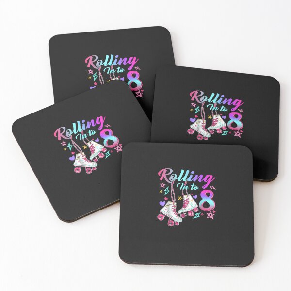 Item preview, Rolling Into 8Th Birthday Roller Skates 8 Year Old Rolling  designed and sold by KurtisBrooksa.