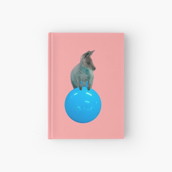 Cute kangaroo with a bouncy jumping hopping ball by Alice Monber Hardcover Journal