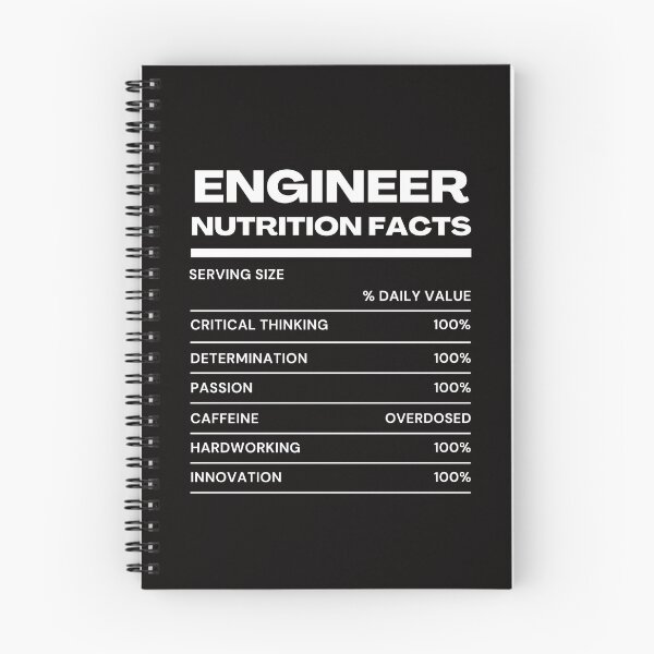 Item preview, Engineer Nutrition Facts designed and sold by EverAfterStudio.
