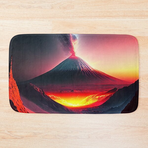 Item preview, Mountain red volcano erupt designed and sold by irishloore.
