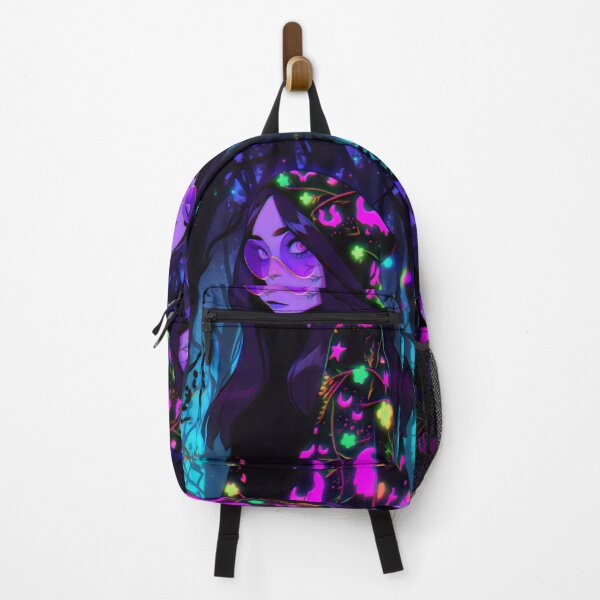 Item preview, Neon Spooky Kawaii Goth Girl designed and sold by BoudiccaLondon.