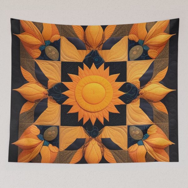 Item preview, Sun quilt pattern  designed and sold by Roxburylane.