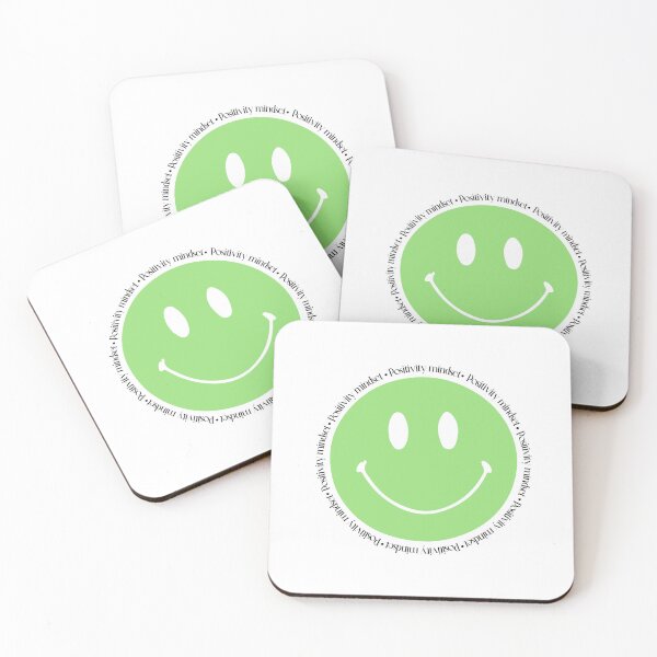 Item preview, Positivity mindset. green happy face designed and sold by TuArmarioOnline.