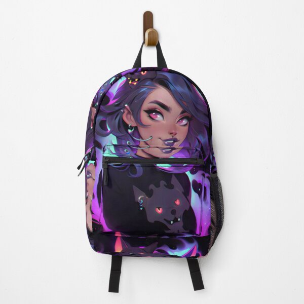 Item preview, Beautiful Wolf Kawaii Goth Girl designed and sold by BoudiccaLondon.