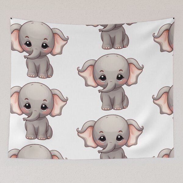 Item preview, cute kawaii japan elephant designed and sold by OLX4VA.