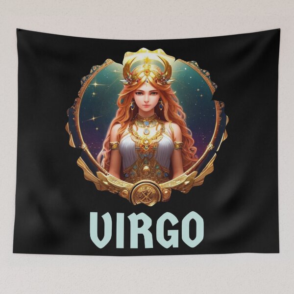 Item preview, Virgo Zodiac Goddess Anime Girl designed and sold by Hellofriendco.