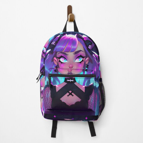 Item preview, Purple Kawaii Goth Girl designed and sold by BoudiccaLondon.