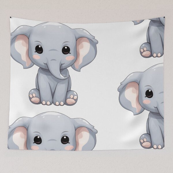 Item preview,  cute little kawaii japan elephant designed and sold by OLX4VA.