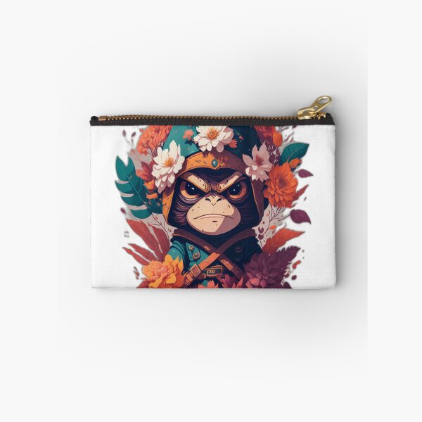 Item preview, image of a small monkey dressed as a ninja designed and sold by miguelan.