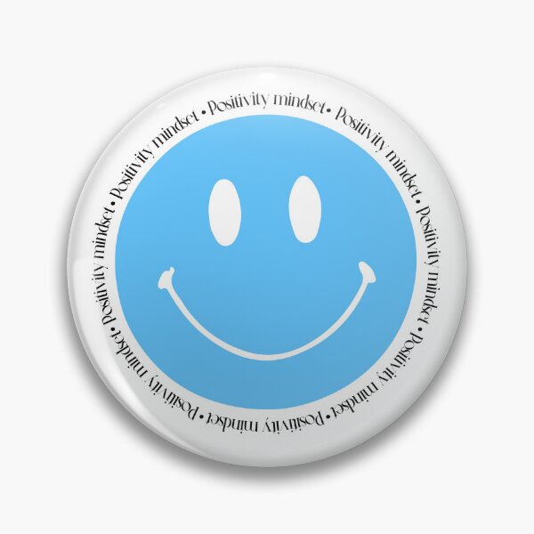 Item preview, Positivity mind set. light blue happy face designed and sold by TuArmarioOnline.
