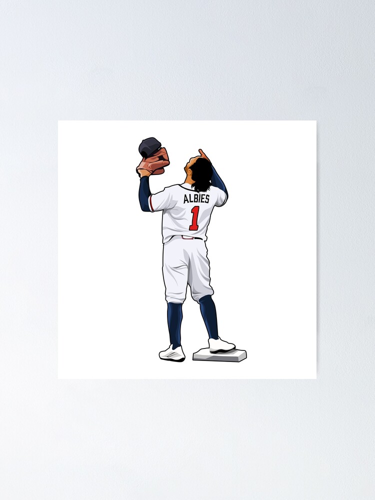  Ozzie Albies Atlanta Braves Poster Print, Baseball