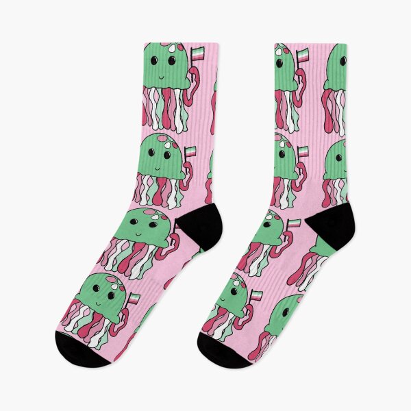 Item preview, Abrosexual flag jellyfish designed and sold by bookwoof.
