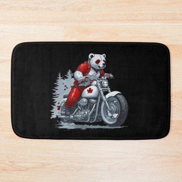 Item preview, Biker White Bear  designed and sold by MapleWear.
