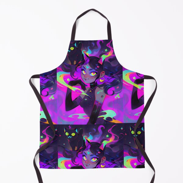 Item preview, Rainbow Kitty Kawaii Goth Girl designed and sold by BoudiccaLondon.