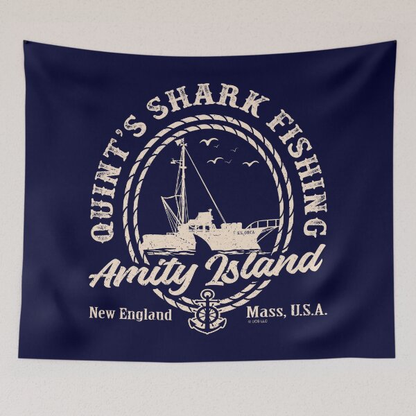Item preview, Quint's Shark Fishing (Universal © UCS LLC) designed and sold by Alema Art.