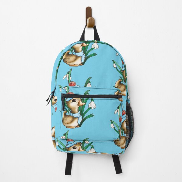 Item preview, Adorable Little Winter Duck with Snowdrop Flowers designed and sold by iduzarts.