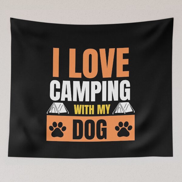 Item preview, I Love Camping WIth My Dog designed and sold by Peter Stawicki.