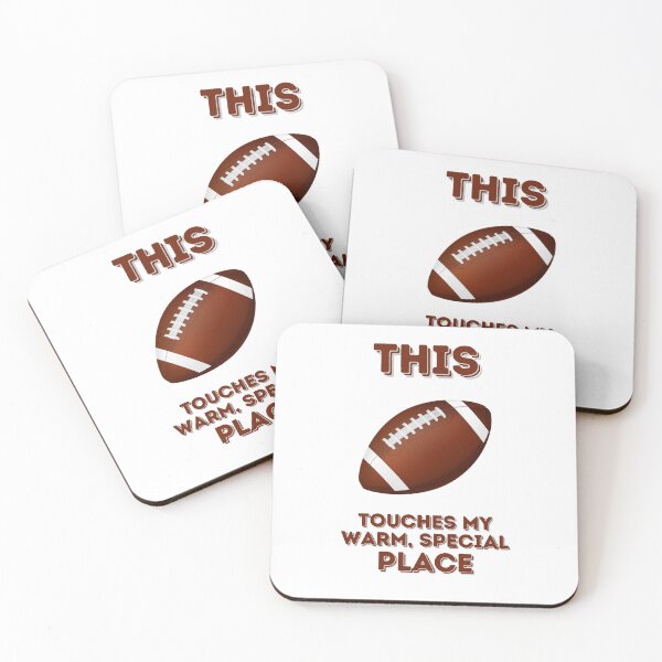 Item preview, This Touches my Warm, Special Place - FOOTBALL (Variant 2) designed and sold by PoppysPrintings.