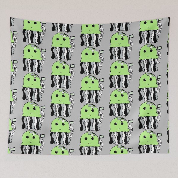 Item preview, Agender flag jellyfish designed and sold by bookwoof.