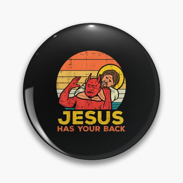 Item preview, Jesus Has Your Back Jiu Jitsu Retro Christian Men Women Kids designed and sold by hg6evarog.