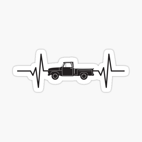 chevy chevrolet truck auto sticker decal windshield Heartbeat of Ameri –  dieselpowerplusstore